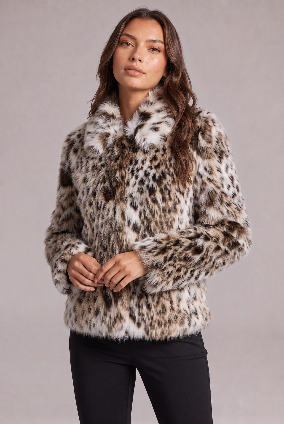 Flor – Chaqueta de leopardo