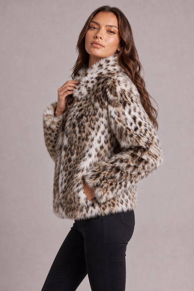 Flor – Chaqueta de leopardo