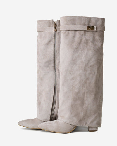 Botas de ante Lavista altura rodilla Taupe