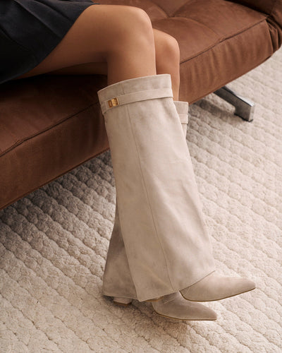 Botas de ante Lavista altura rodilla Taupe